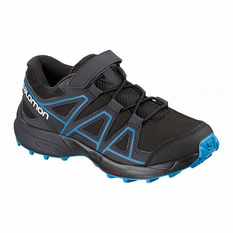 Zapatillas Trail Running Salomon Niños Negras / Gris Oscuro - Salomon Argentina SPEEDCROSS ,509641-N